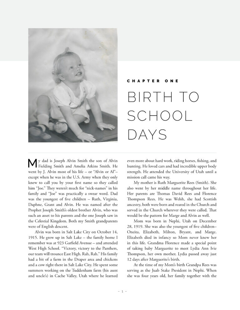 Autobiography Chapter Page